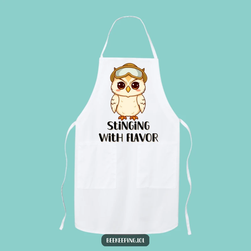 Funny Apron: Wise Owl Beekeeper - Kitchen Wit Gift