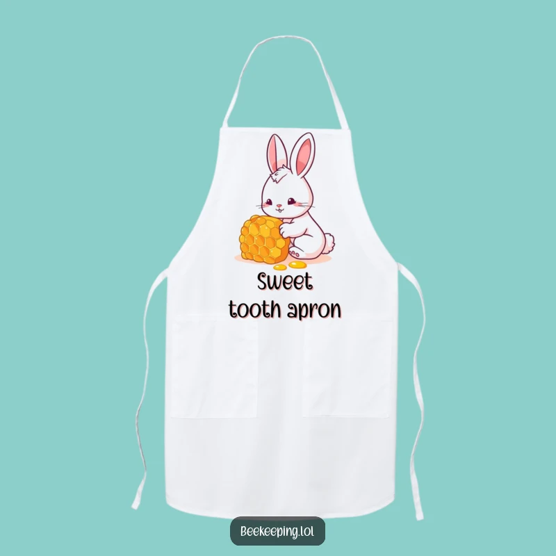Funny Bunny Honey Apron - Cook with a Smile and Curiosity!