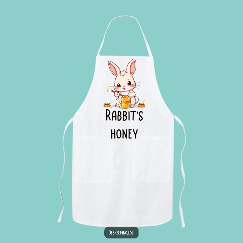Funny Determined Rabbit Apron - Cook with Precision and a Honeyed Smile