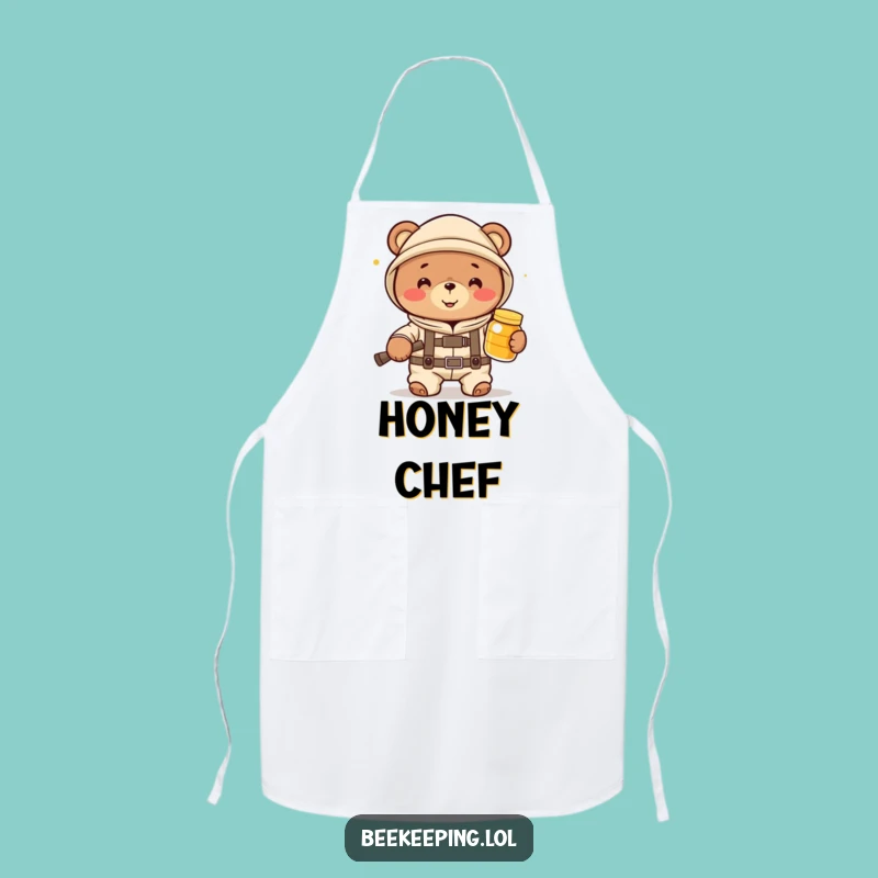 Funny Bear Beekeeper Apron - Cook Up Fun with Sweet, Honeyed Style