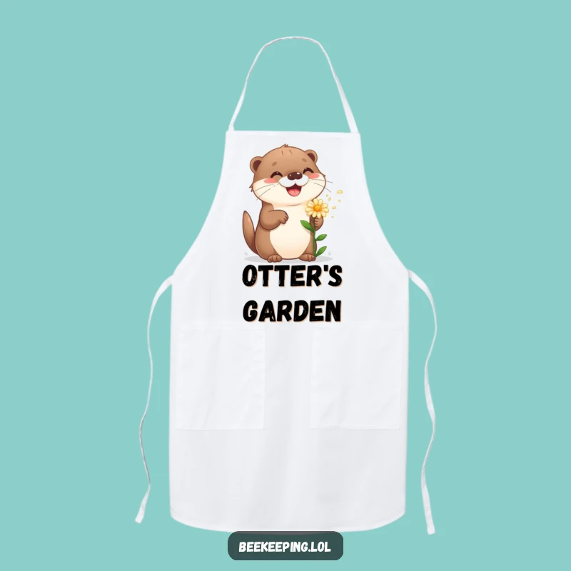 Funny Playful Otter Apron - Cook with Charm and Sprinkle Some Fun