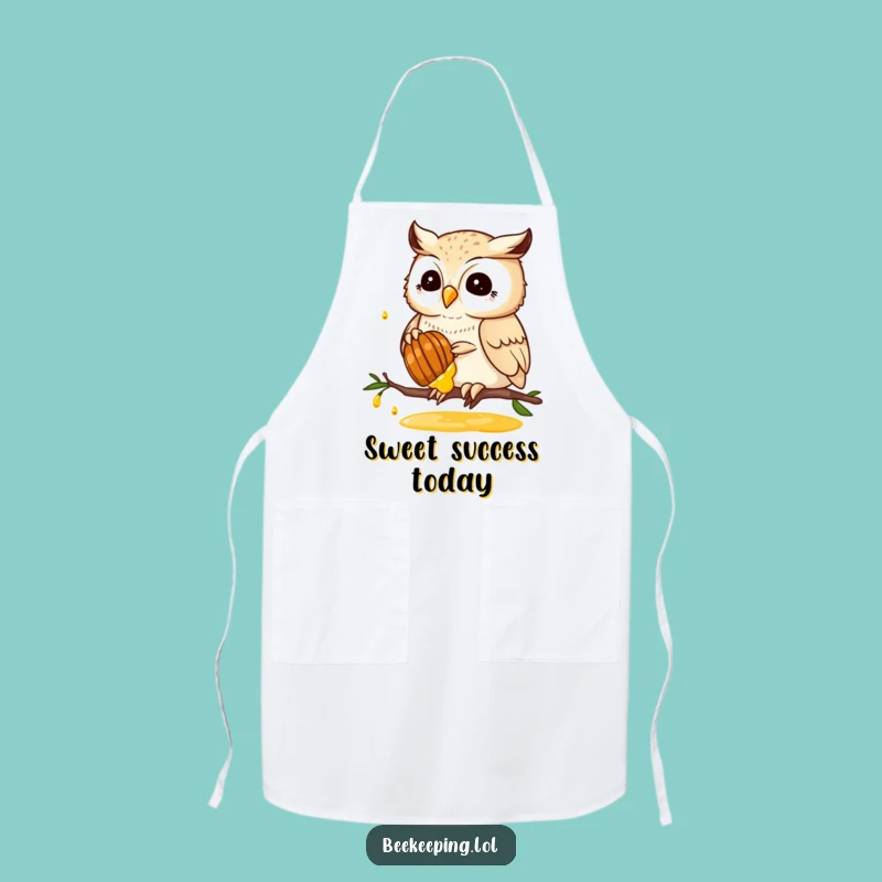 Funny Owl Honey Chef Apron: Cook with a Wise Bird's Sweet Style - Gift!