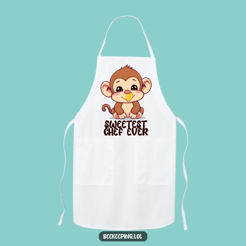 Funny Monkey Honey Nose Apron: Silly Chef Wear, Hilarious Kitchen Accessory, Gift