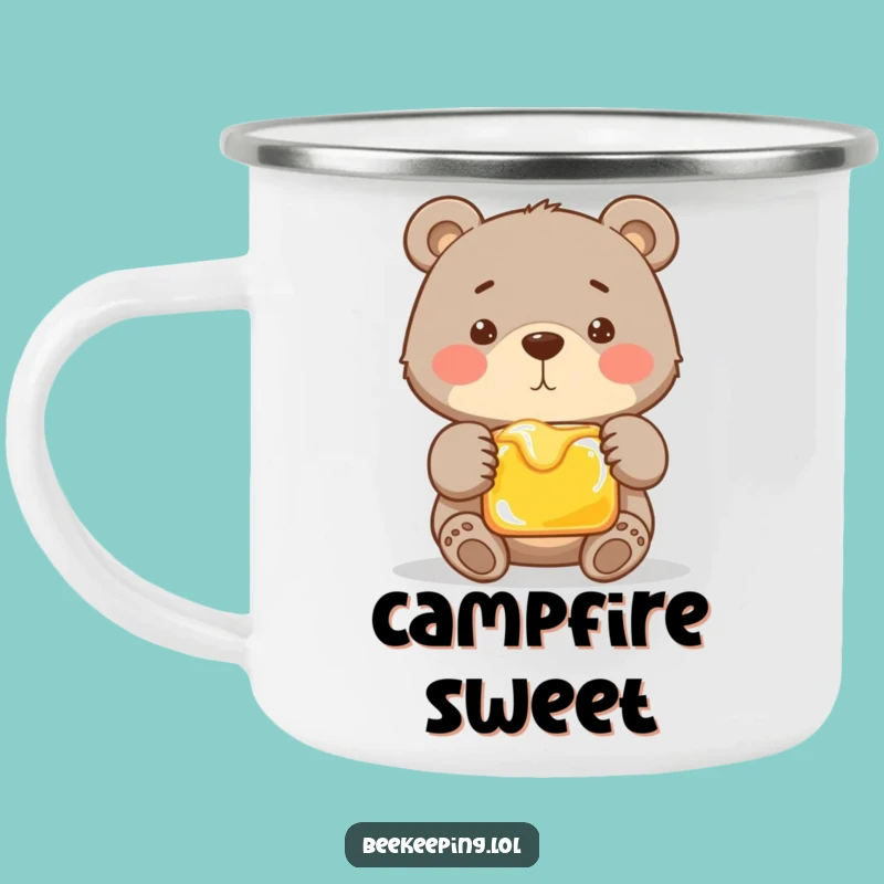 Funny Proud Bear Camping Mug - Forest Honey Delight - Gift for Hikers
