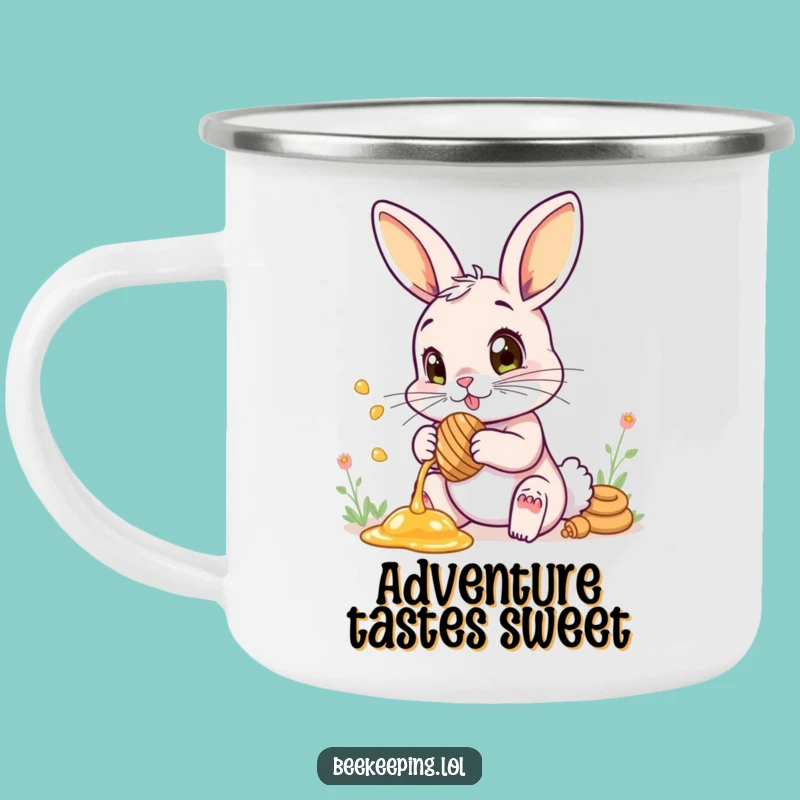 Funny Camping Mug: Bunny Honey Wonder Adventure Gift