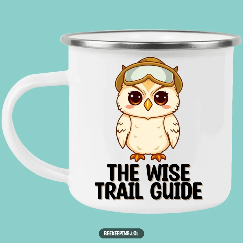 Funny Camping Mug: Wise Owl Beekeeper Adventure Gift