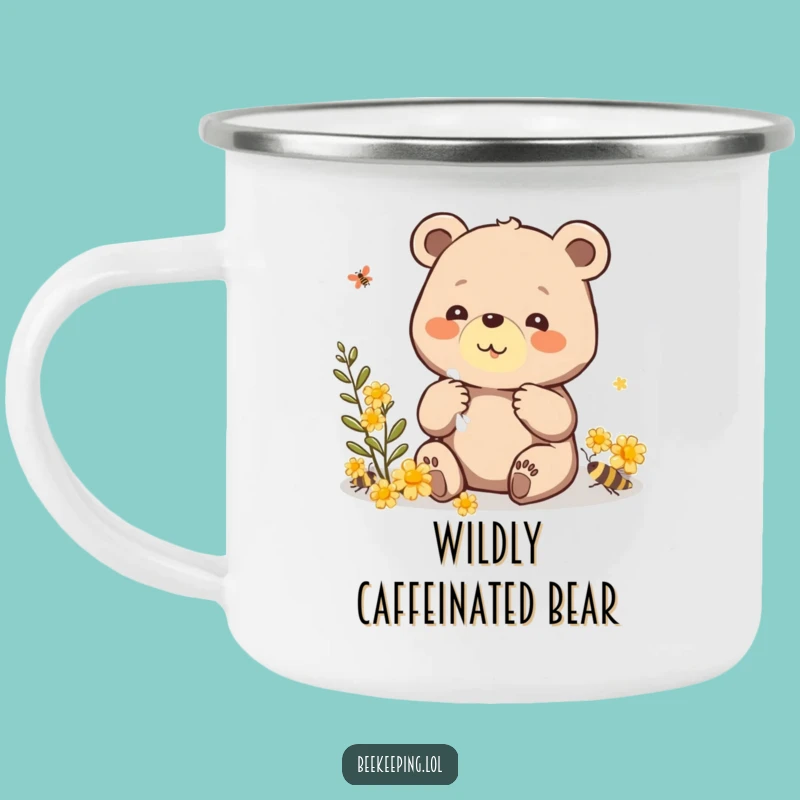 Funny Bear Propolis Camping Mug: Beaming Bear Outdoors, Great Funny Gift