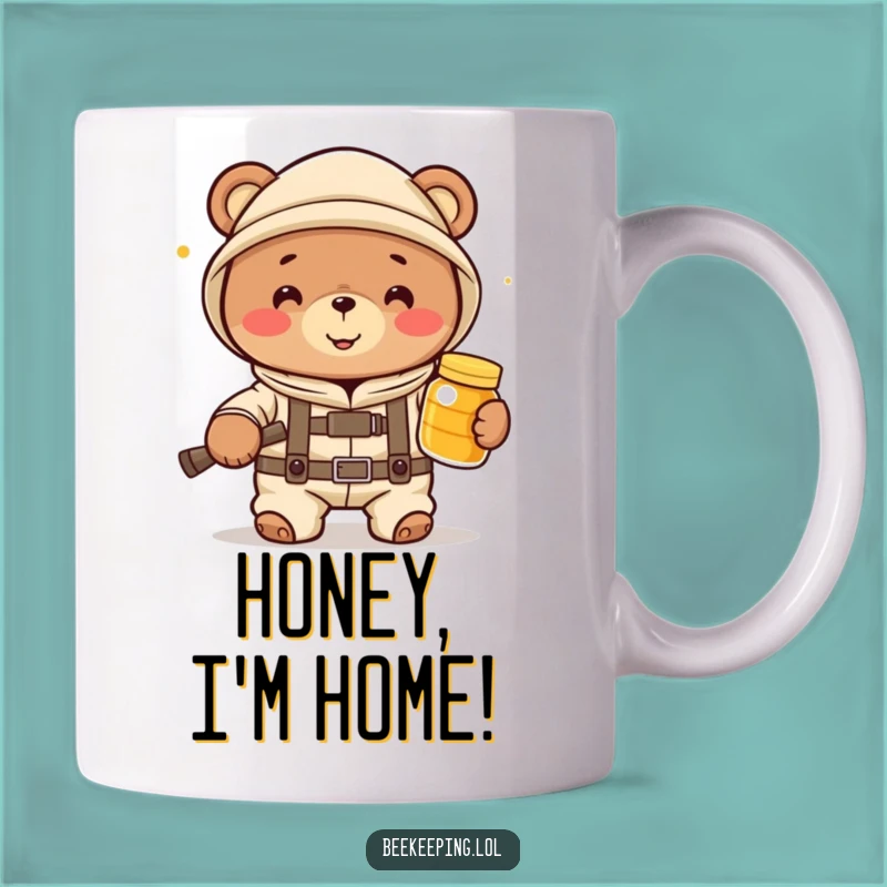 Funny Bear Beekeeper Mug - The Sweetest Way to Start Your Day Gift