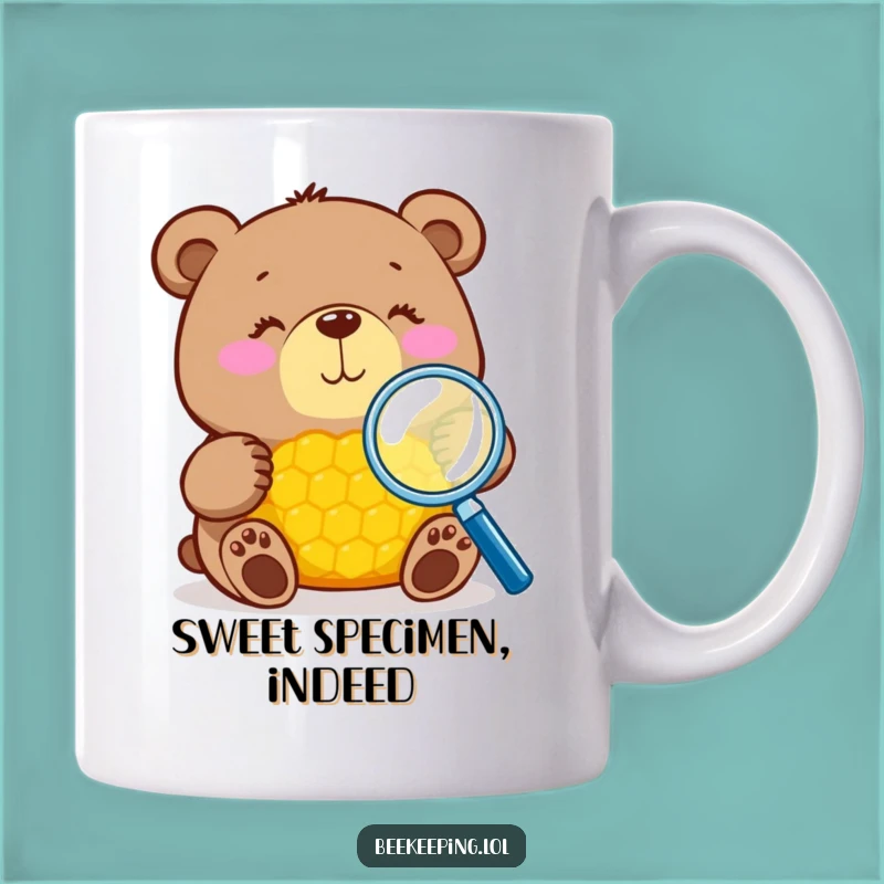 Funny Bear Magnifying Honeycomb Mug: A Hilarious Treat for Nature Lovers