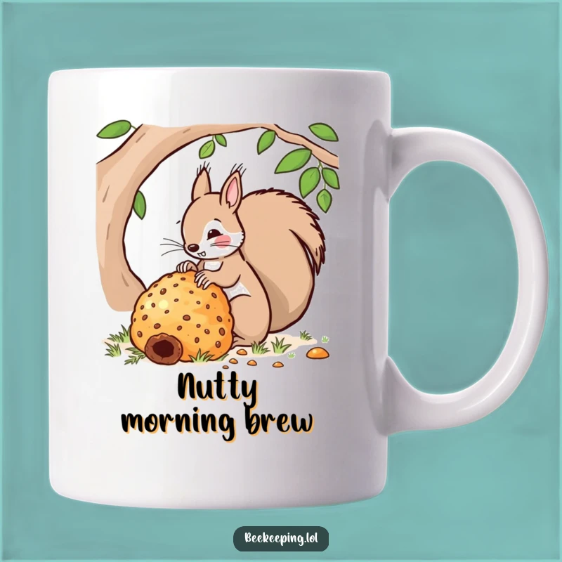 Funny Squirrel Hive Mug - Busy Beekeeping Humor - Perfect Gift for Nutty Friends