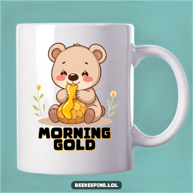 Funny Bear Cub Honey Mug - Adorable Sweet Treat Collector Gift for Kids and Adults