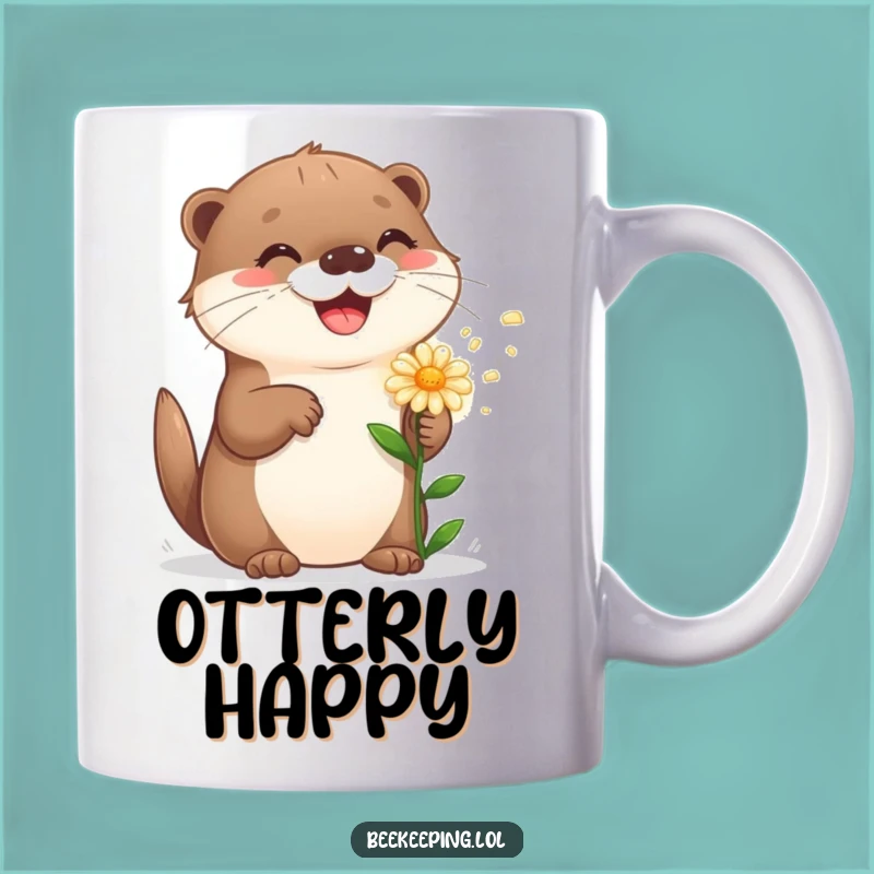 Funny Playful Otter Mug - Sprinkle Joy with Every Sip Gift