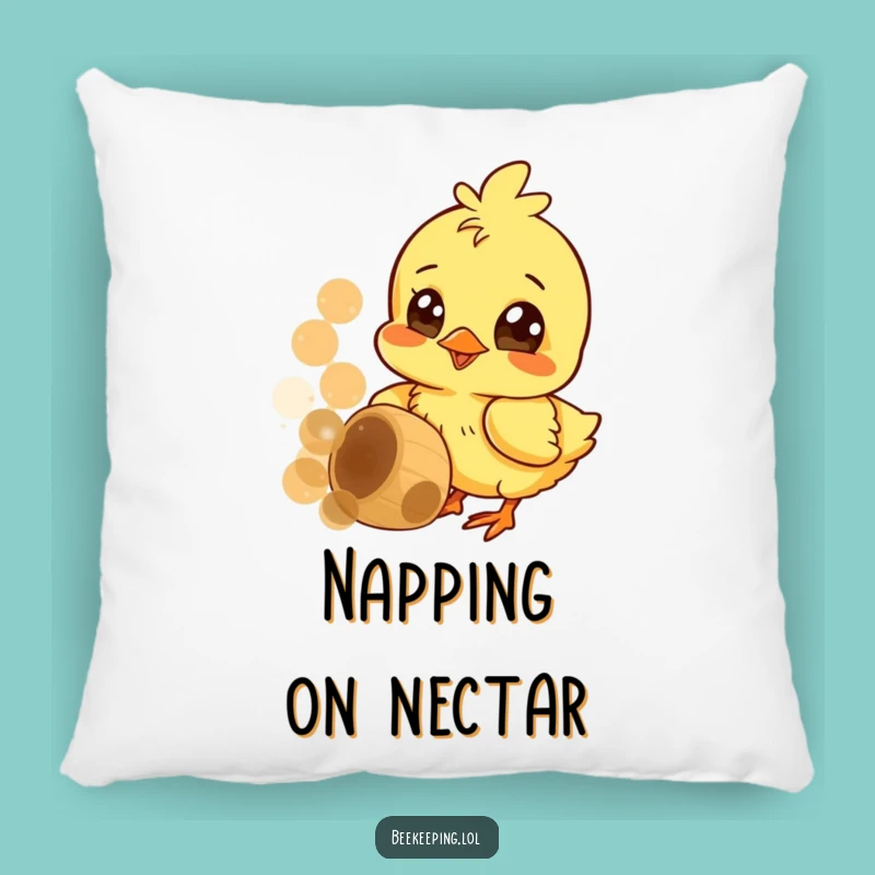 Funny Chick Honey Pillow: Cozy Birdy Cushion for Humorous Relaxation