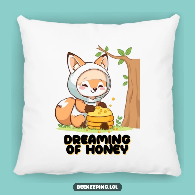 Funny Fox Beekeeper Pillow - Cozy Comfort, Perfect Cute Funny Gift