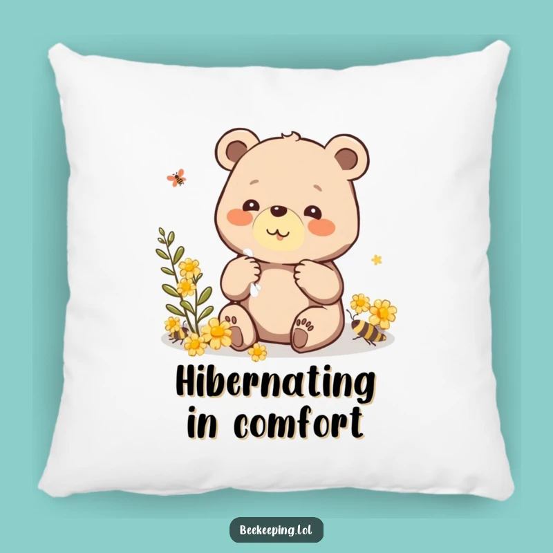 Funny Bear Propolis Pillow: Beaming Bear Comfort, Sweet Funny Gift