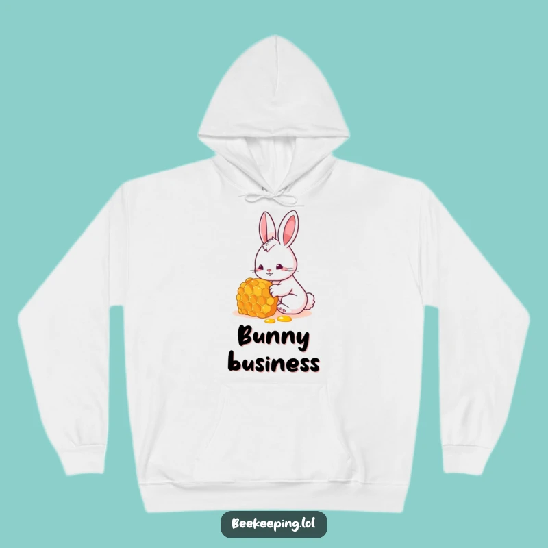 Cozy Funny Bunny Honey Hoodie - Warm and Whimsical Gift!