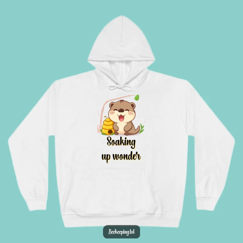 Cozy Funny Otter Beehive Hoodie: Warm Curious Otter, Perfect Gift for Animal Fans