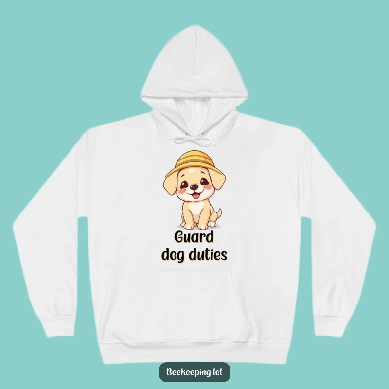 Cozy Funny Puppy Beekeeper Hoodie: Warm Giggling Pup, Perfect Gift for Dog Owners