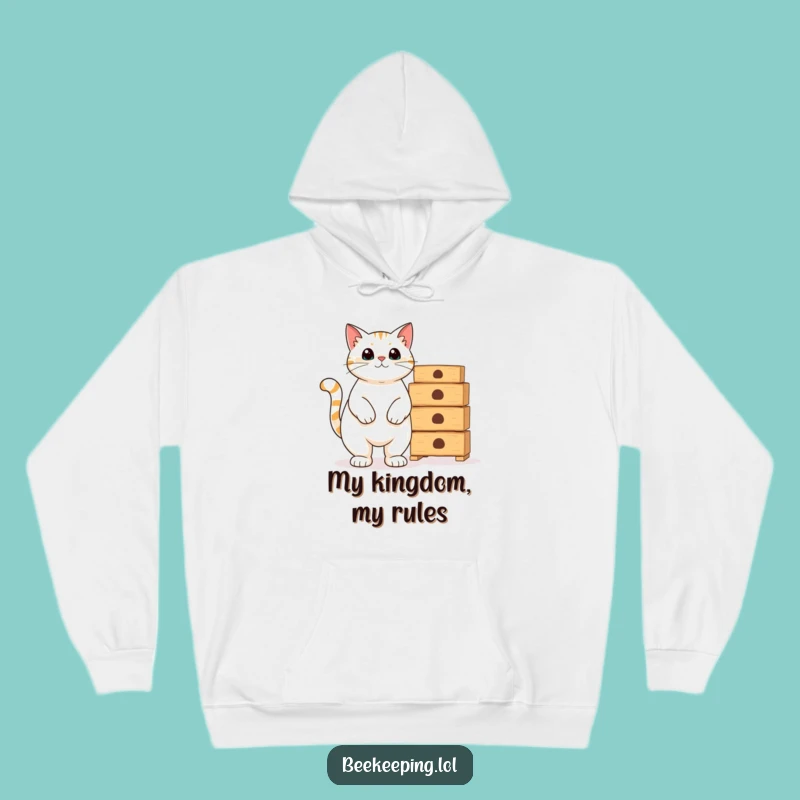 Funny Cat Beekeeper Hoodie: Cozy Feline Apparel, Proud Owner Humor, Warm Gift