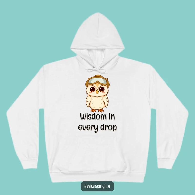 Funny Hoodie: Wise Owl Beekeeper - Cozy Intellectual Humor Gift