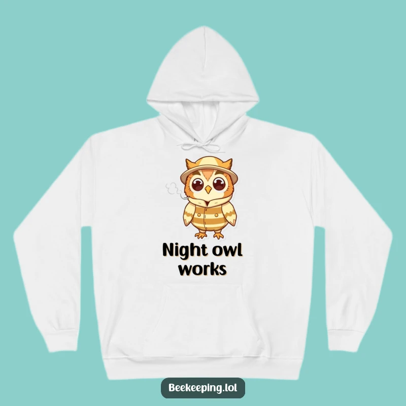 Funny Owl Beekeeper Hoodie - Cozy Smoke Puffer Sweatshirt, Ideal Humorous Gift
