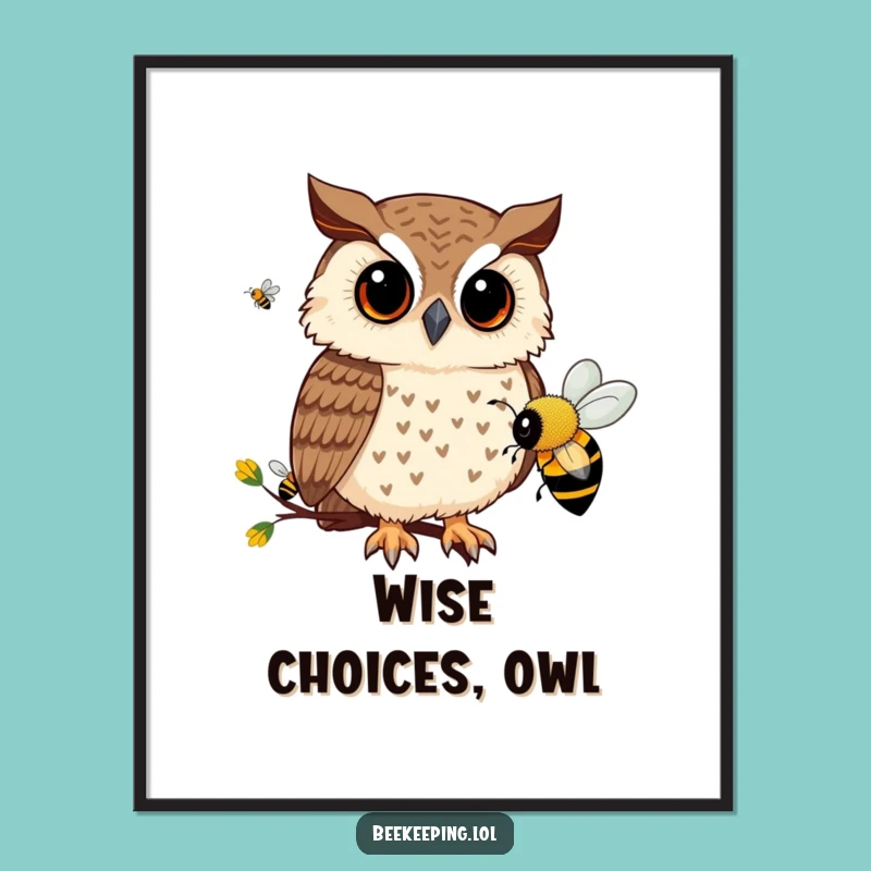 Free Printable Owl Wall Art - Funny Downloadable Art for Curious Spaces