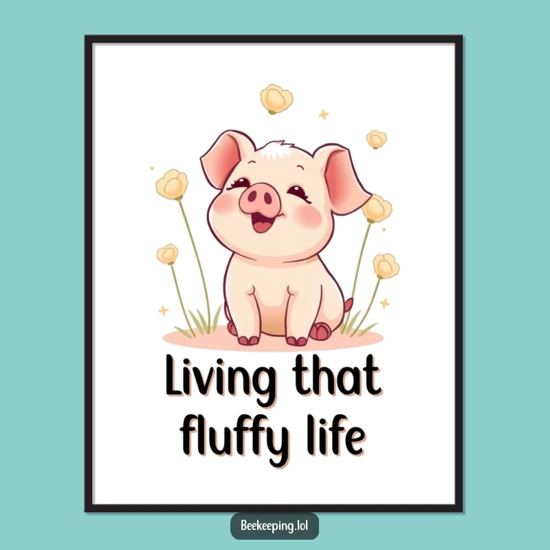 Free Printable Piglet Wall Art - Funny Downloadable Art for Playful Spaces