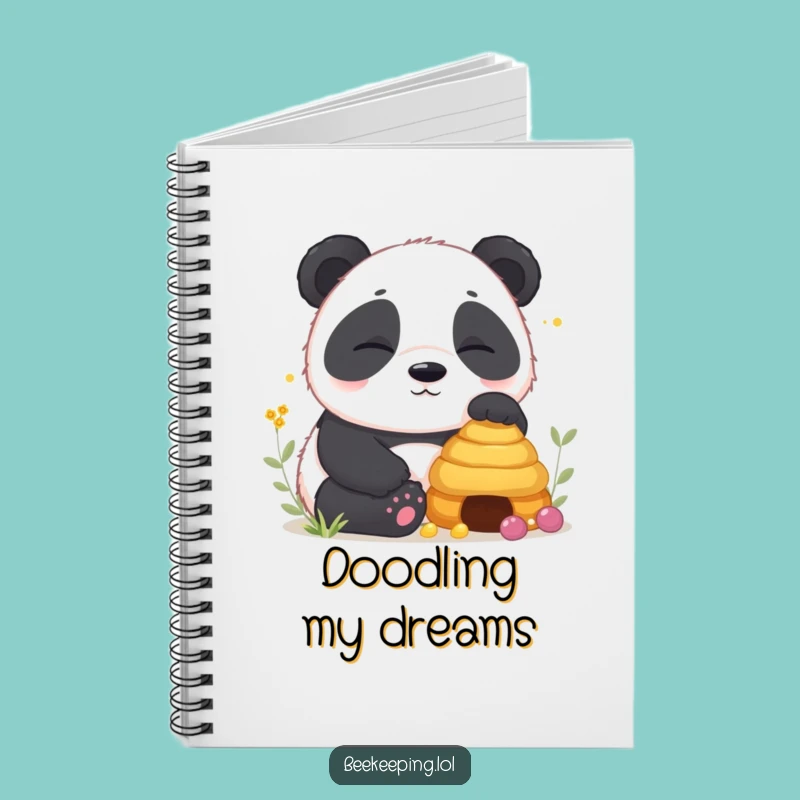 Funny Panda Beehive Journal: Note Your Dreams with Sleepy Charm