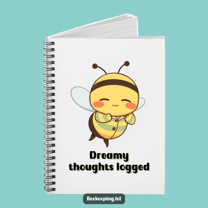 Funny Sleepy Bee Notebook: Pajama Bee Journal for Humorous Notes