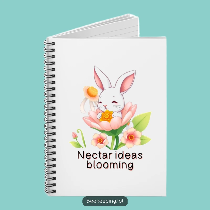 Funny Bunny Flower Notebook: Journal Your Thoughts with a Playful Bunny Gift!