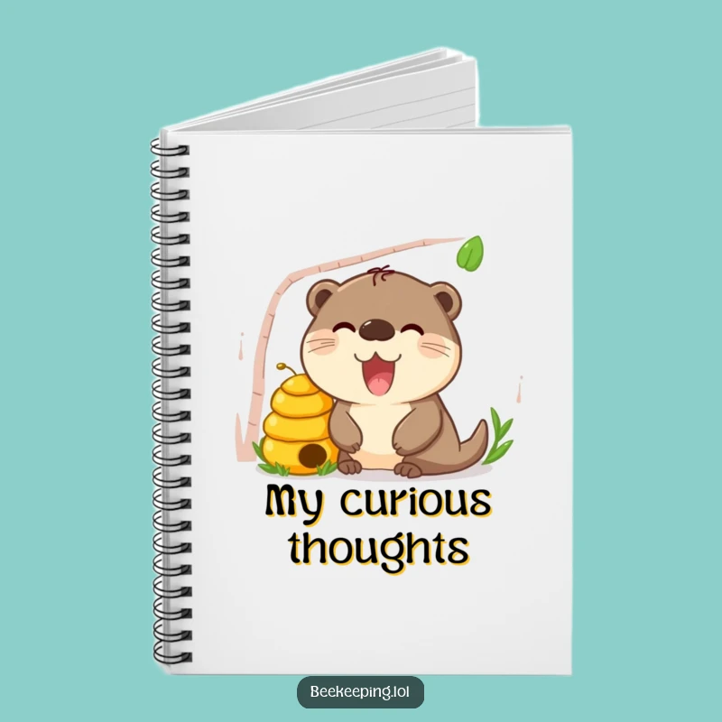 Funny Otter Beehive Notebook: Journal with Curious Otter, Perfect Gift for Explorers