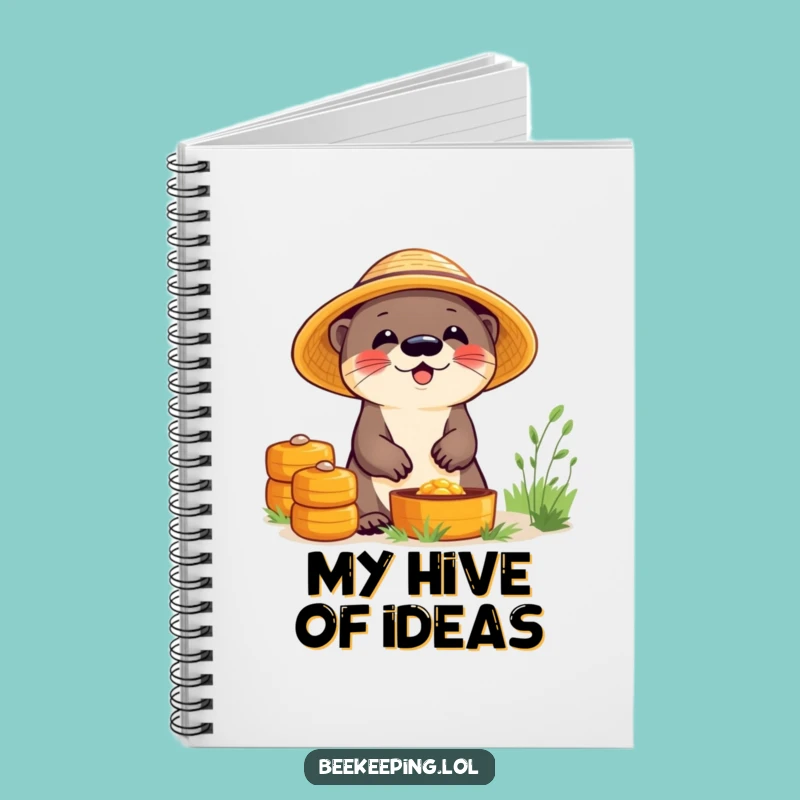 Funny Otter Beekeeper Notebook: Giggling Otter Journal, Perfect Funny Gift