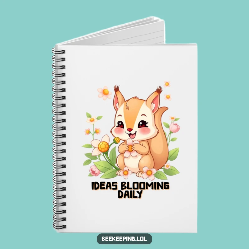 Funny Squirrel Nectar Notebook: Smiling Squirrel Journal, Practical Funny Gift