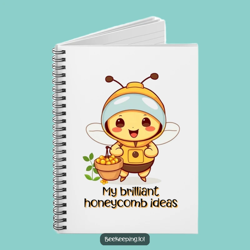 Funny Bee Beekeeper Notebook: Jot Down Ideas with This Happy Nectar Collector's Funny Gift!