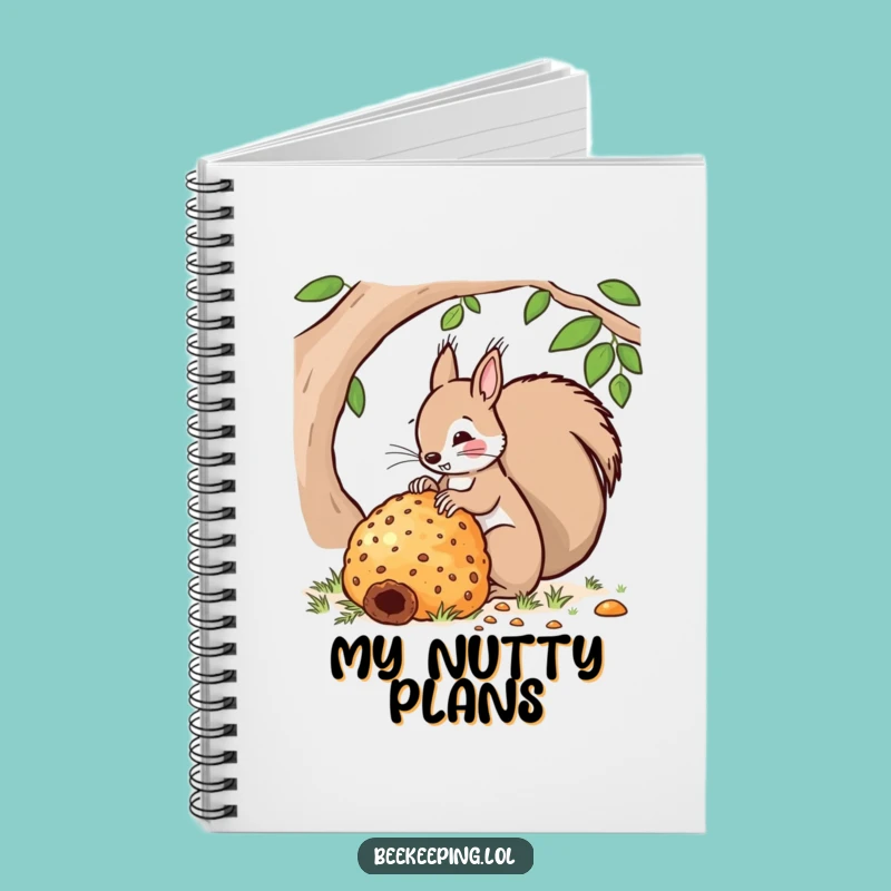 Funny Squirrel Hive Notebook - Busy Bee Journal - Gift for Students