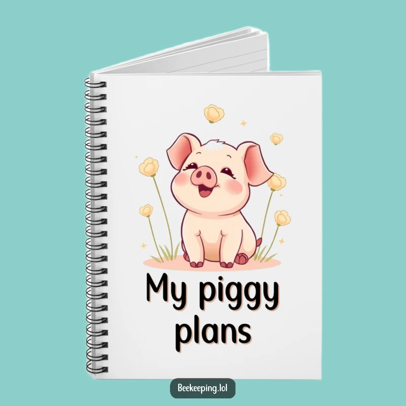 Funny Piglet Seed Notebook: Delighted Piglet Journal, Practical Funny Gift