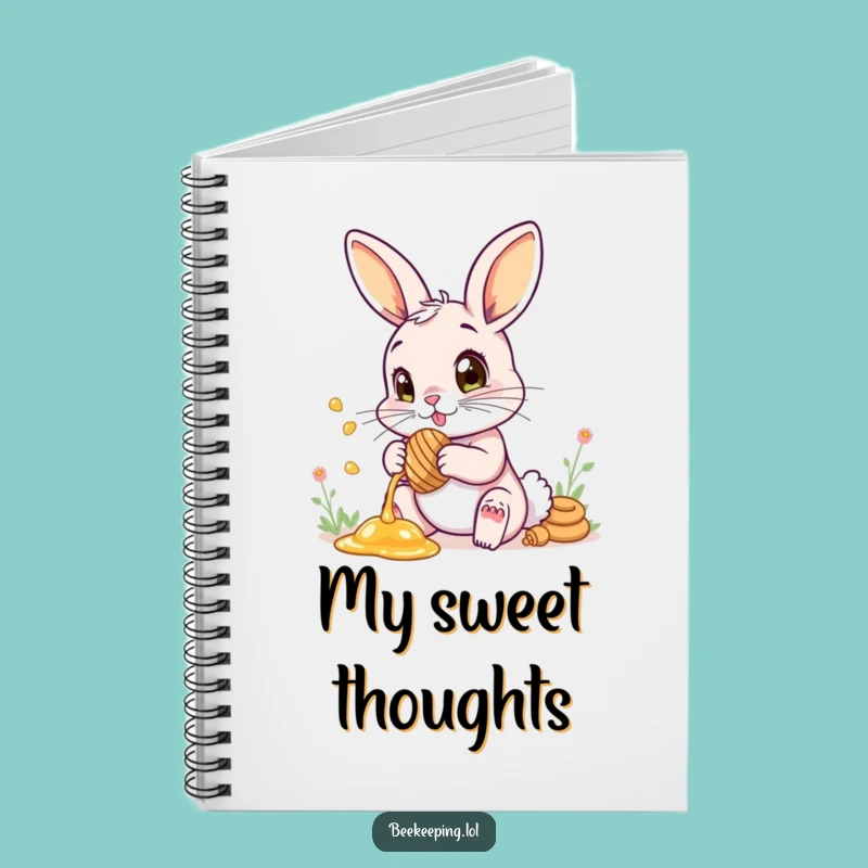 Funny Notebook: Bunny Honey Wonder - Cute Journal Gift