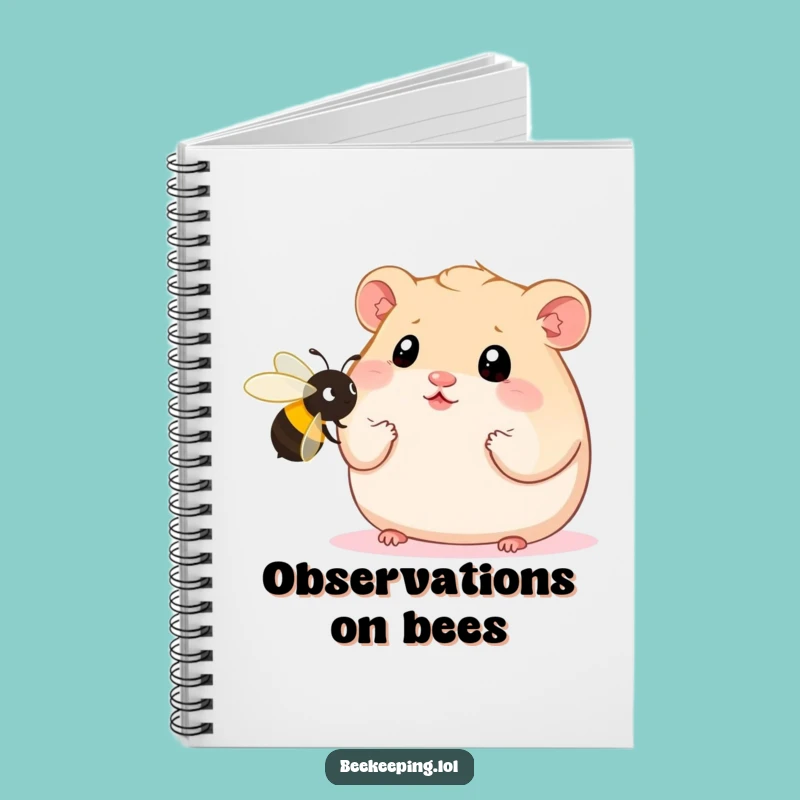 Funny Hamster Bee Journal: Note Your Wonders with Wide-Eyed Charm