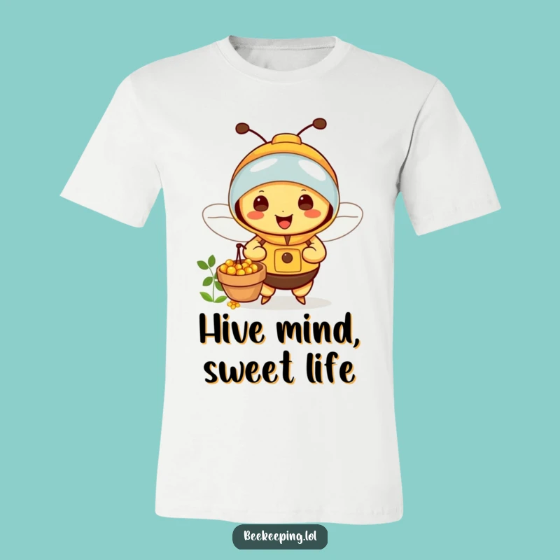 Funny Bee Beekeeper T-Shirt: Wear This Happy Insect Nectar Collector, A Hilarious Funny Gift!