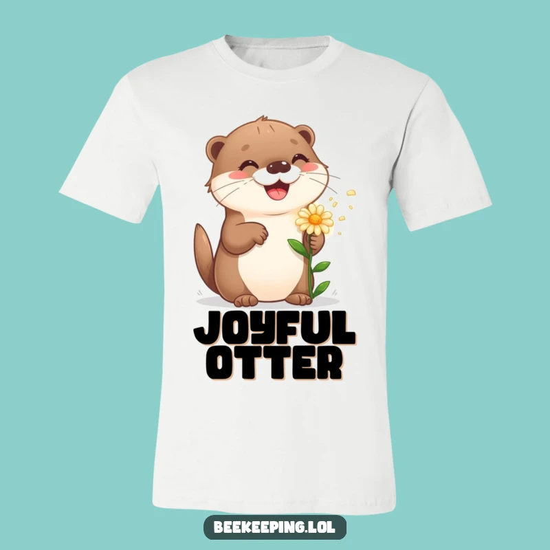 Funny Playful Otter T-Shirt - Spread Smiles and Sweetness All Day Long