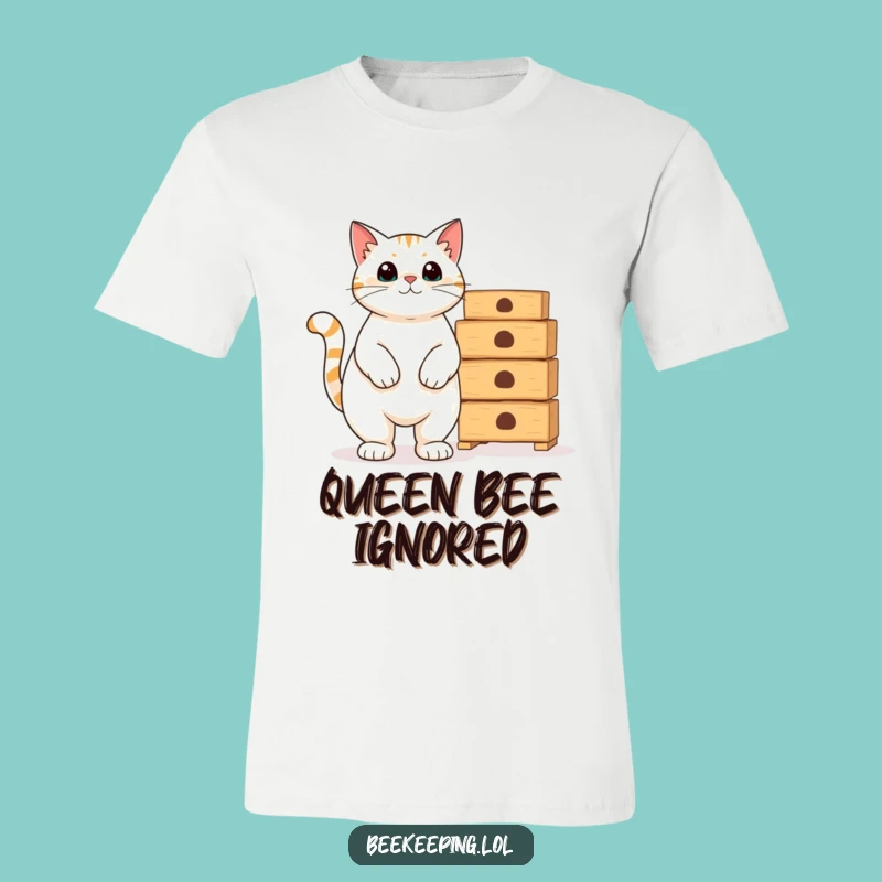 Funny Cat Beekeeper T-Shirt: Proud Feline Shirt, Empty Hives Humor, Hilarious Gift