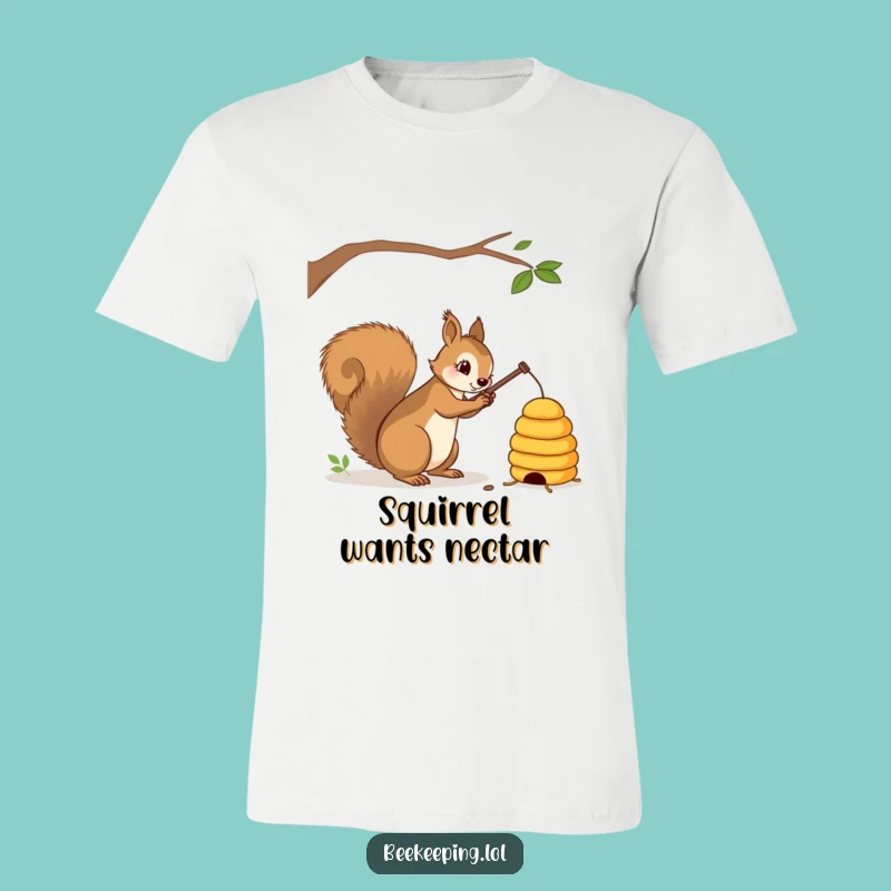 Funny Squirrel Beehive Tapper T-Shirt: Wear Your Mischief