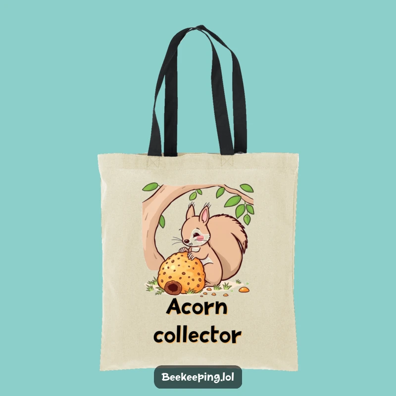 Funny Squirrel Hive Tote Bag - Busy Beekeeper Carryall - Eco-Friendly Gift