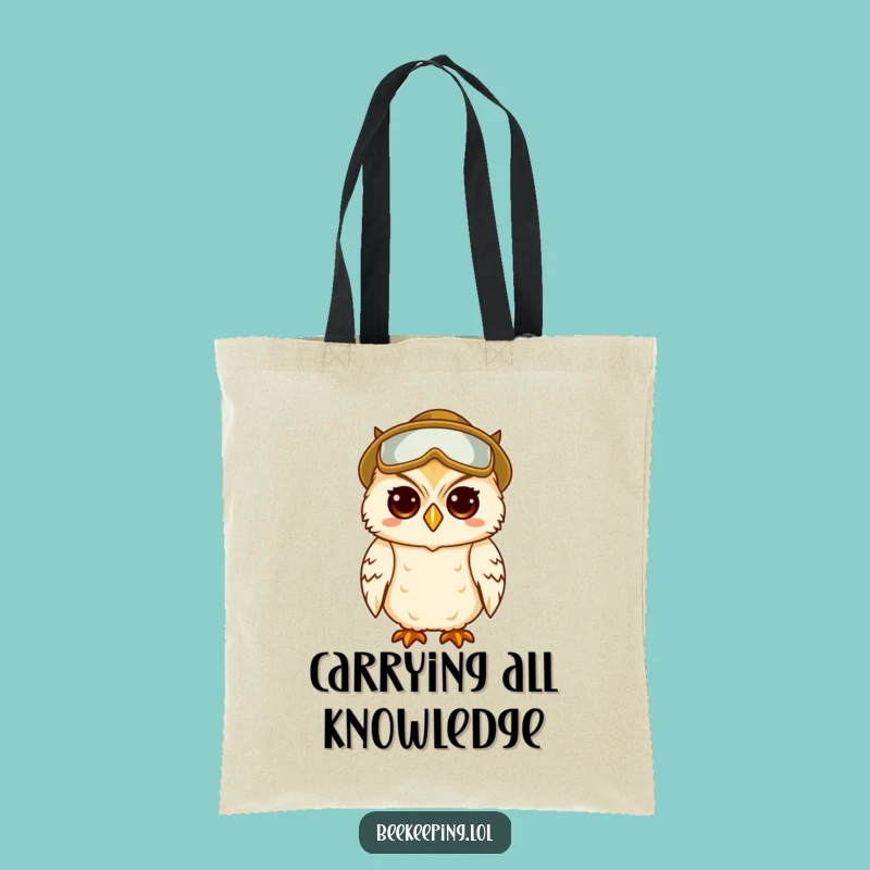 Funny Tote Bag: Wise Owl Beekeeper - Smart Style Gift