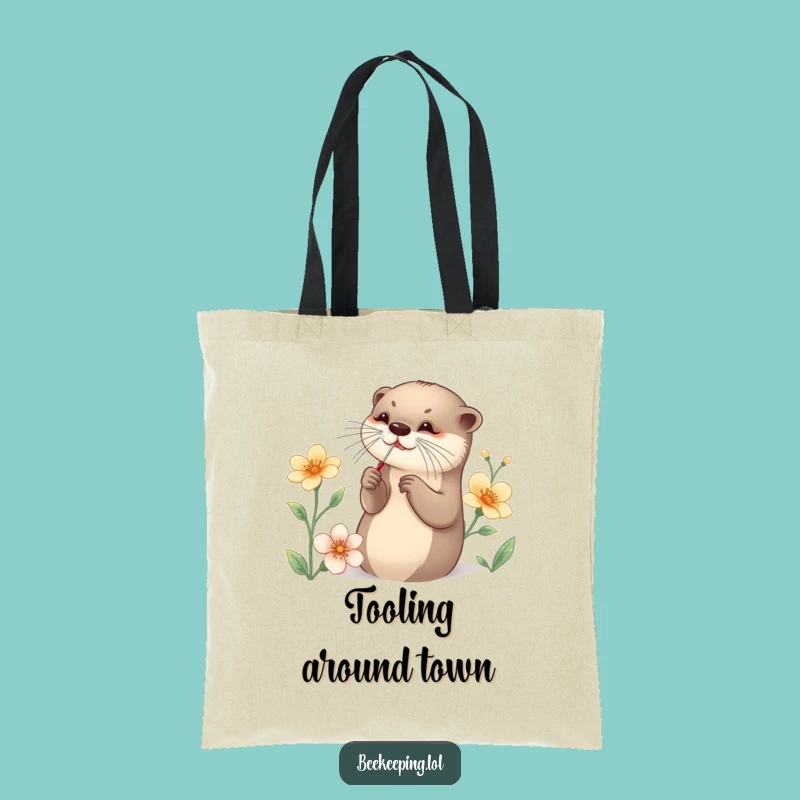 Funny Otter Tool Tote Bag: Carry Your Essentials with Whimsical Precision