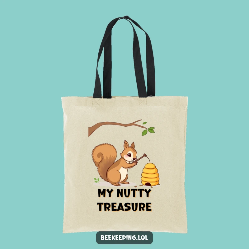 Funny Squirrel Beehive Tote Bag: Carry Your Mischief with Style